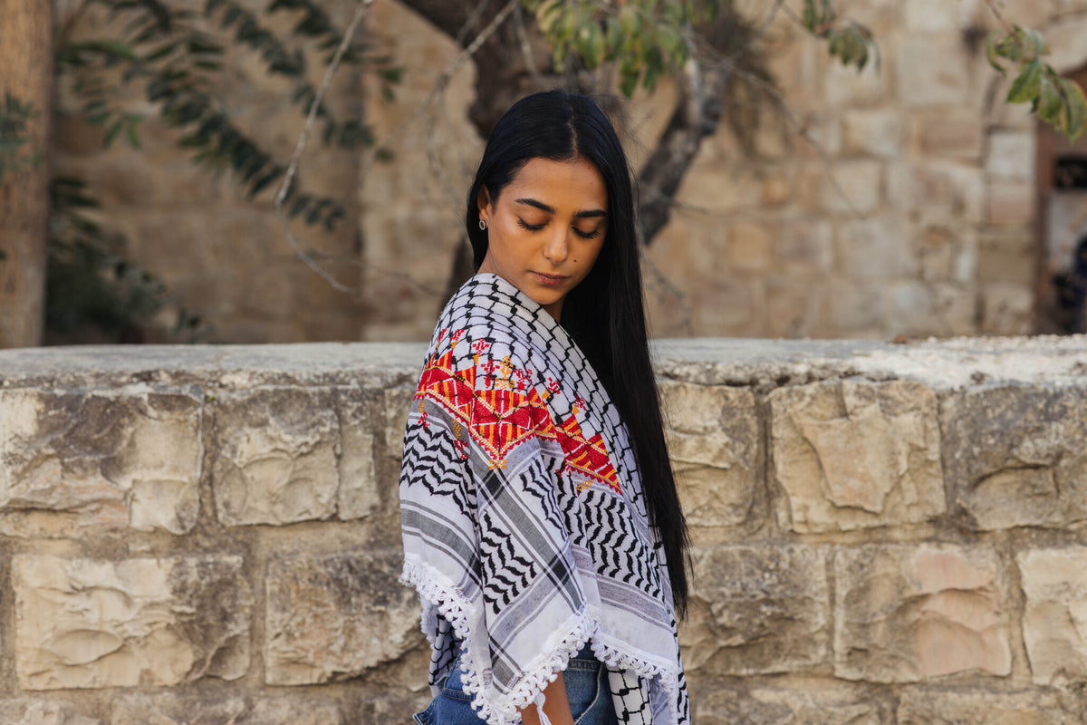 Handmade Tatreez Kuffiyeh