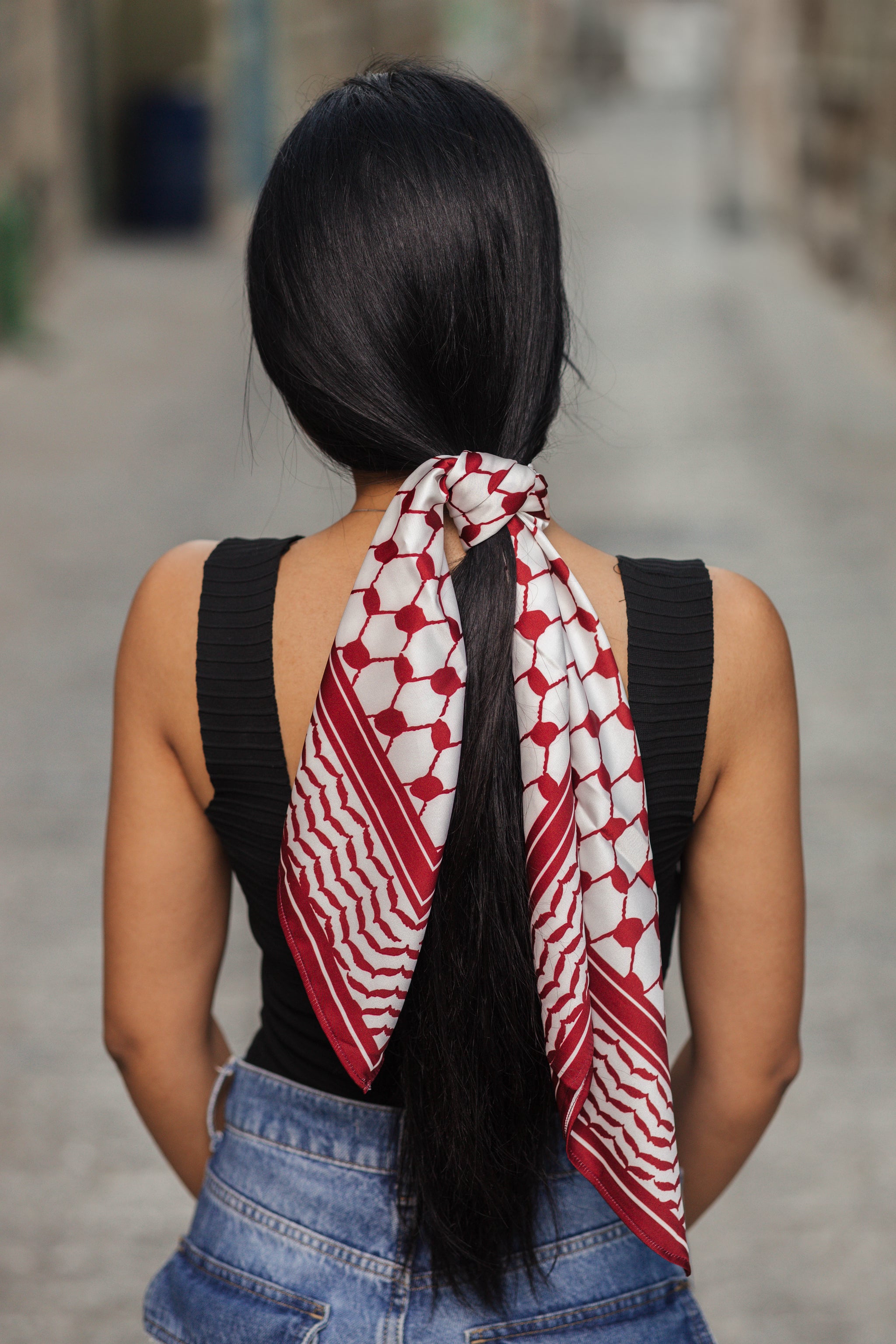 Palestinian Keffiyeh Bandana – 3 Colors (Black, Red, Floral)