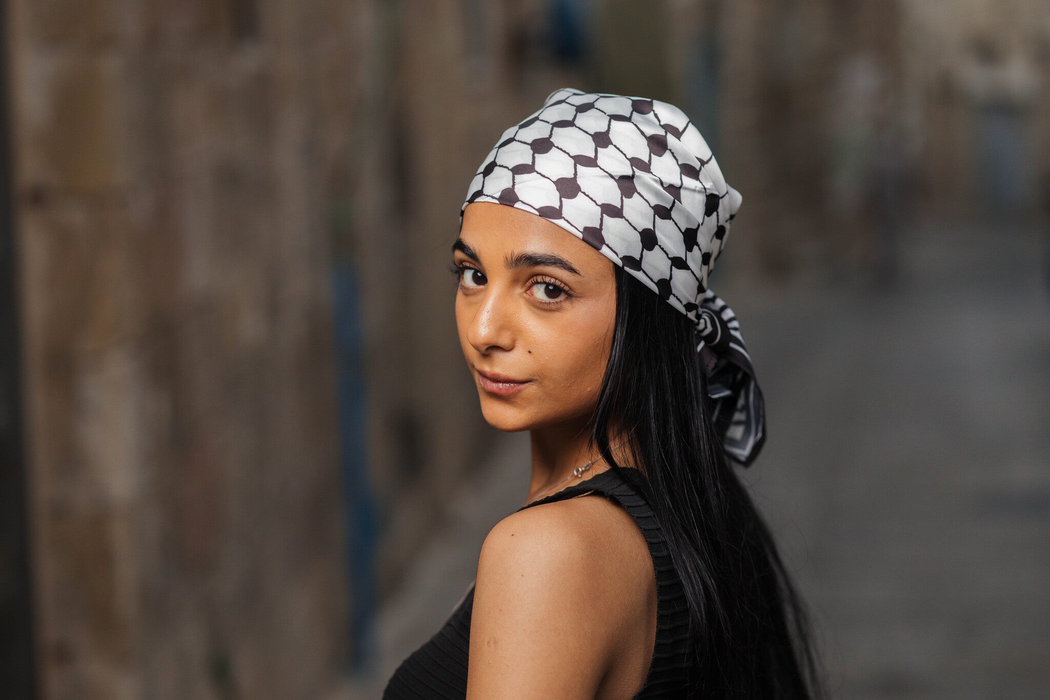 Palestinian Keffiyeh Bandana – 3 Colors (Black, Red, Floral)