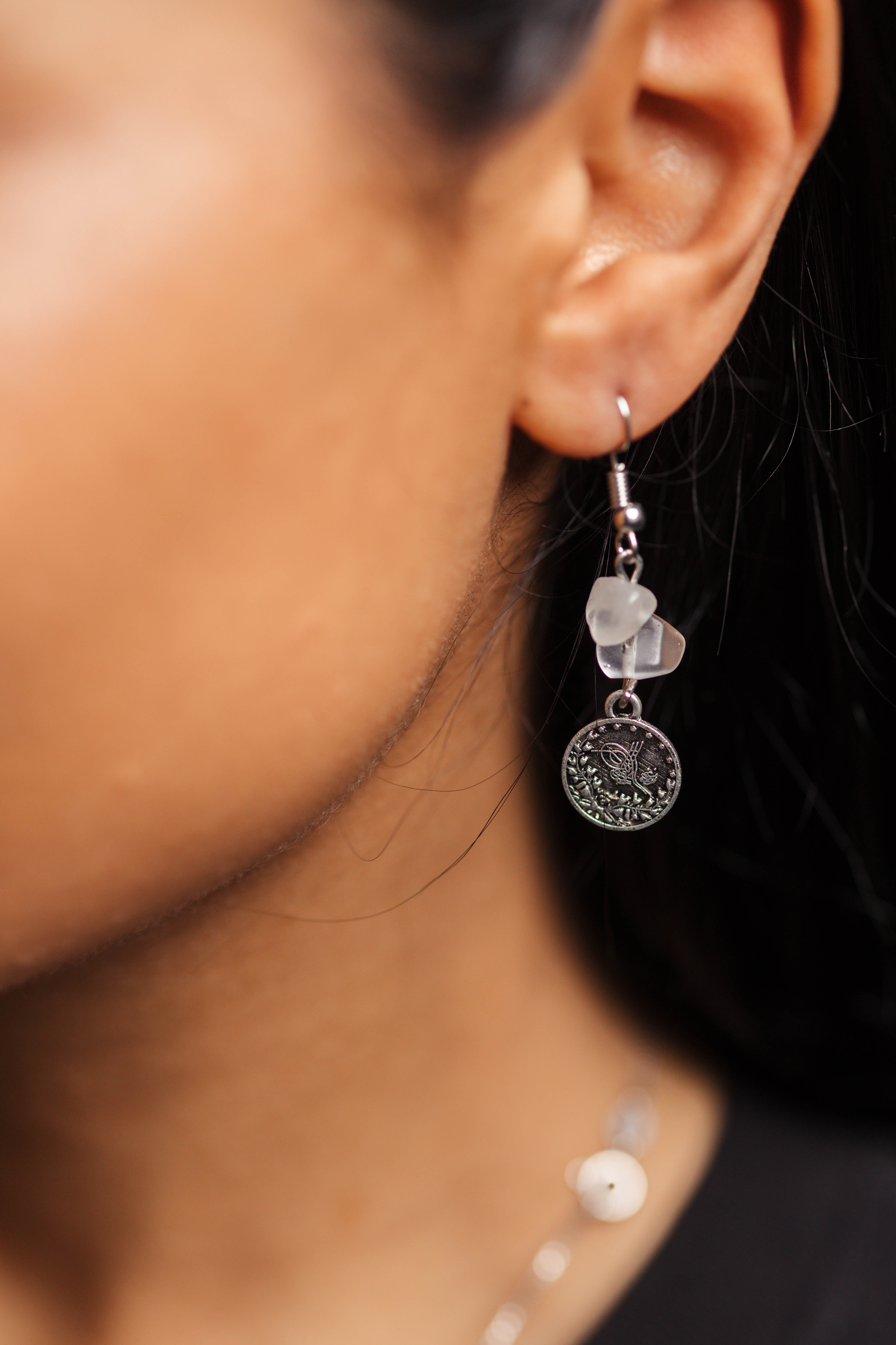 Handmade Palestinian Earrings – Map & Coin Designs