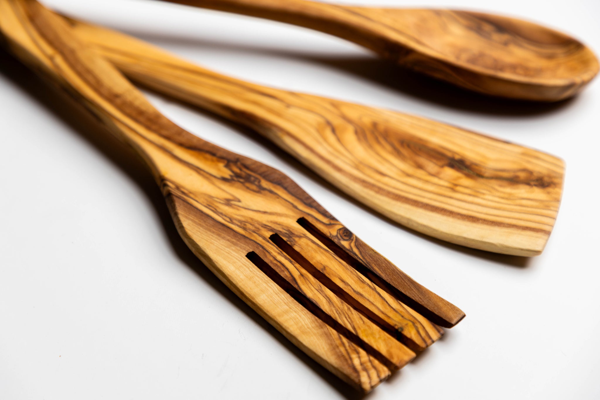 Handcrafted Olive Wood Utensil Set – Made in Bethlehem, Palestine