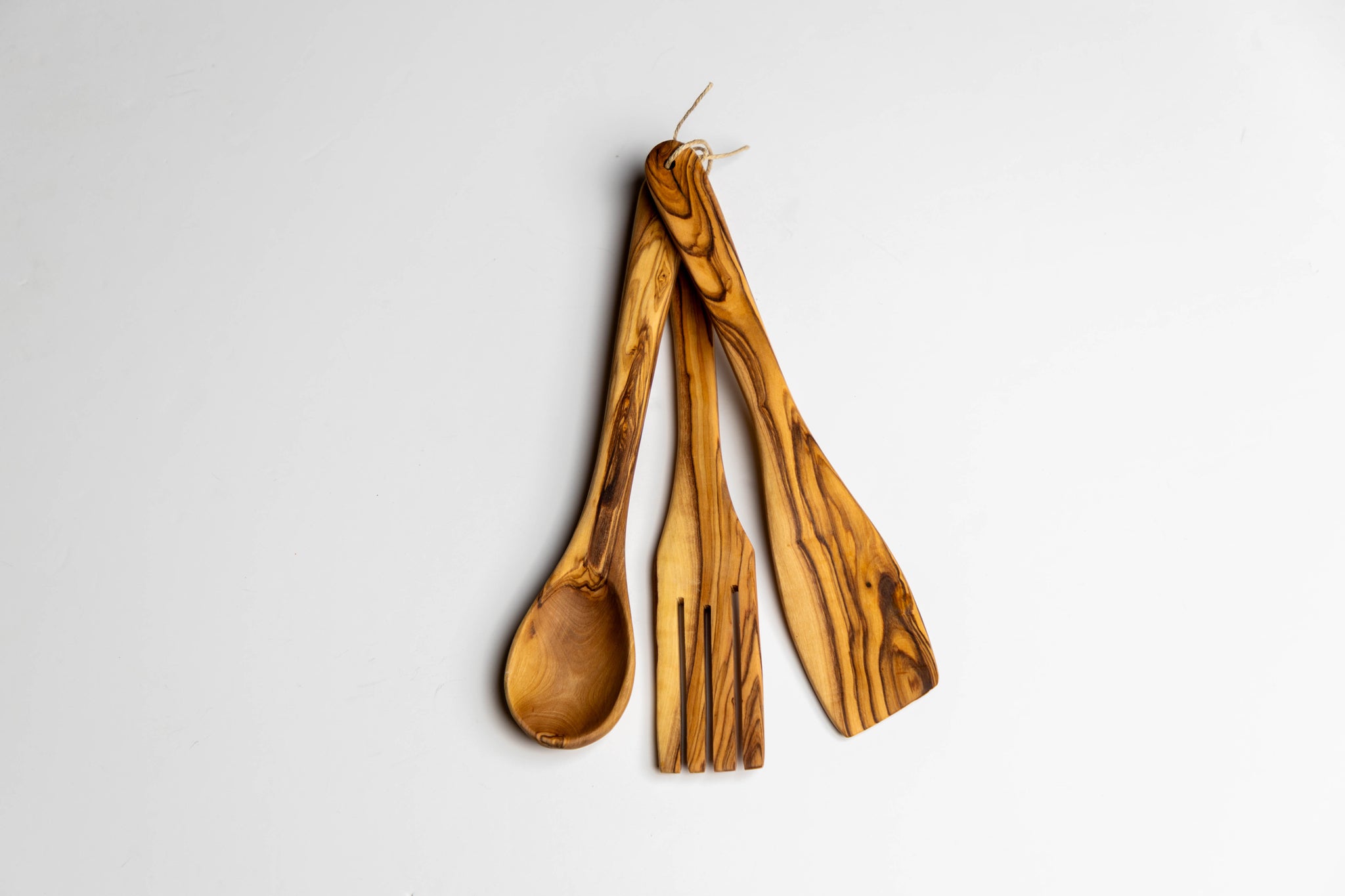 Handcrafted Olive Wood Utensil Set – Made in Bethlehem, Palestine