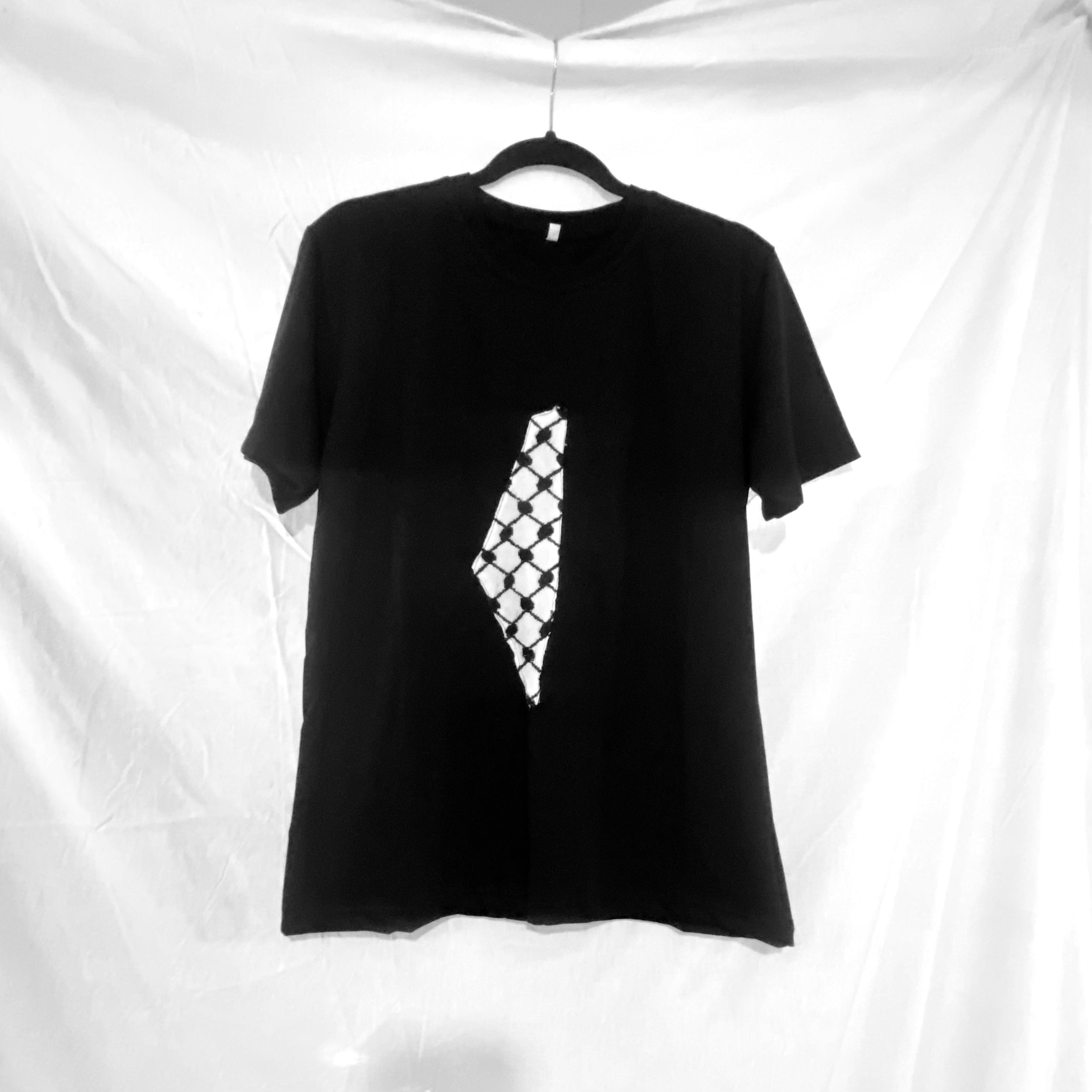 -Shirts Made in Palestine with Keffiyeh Map
