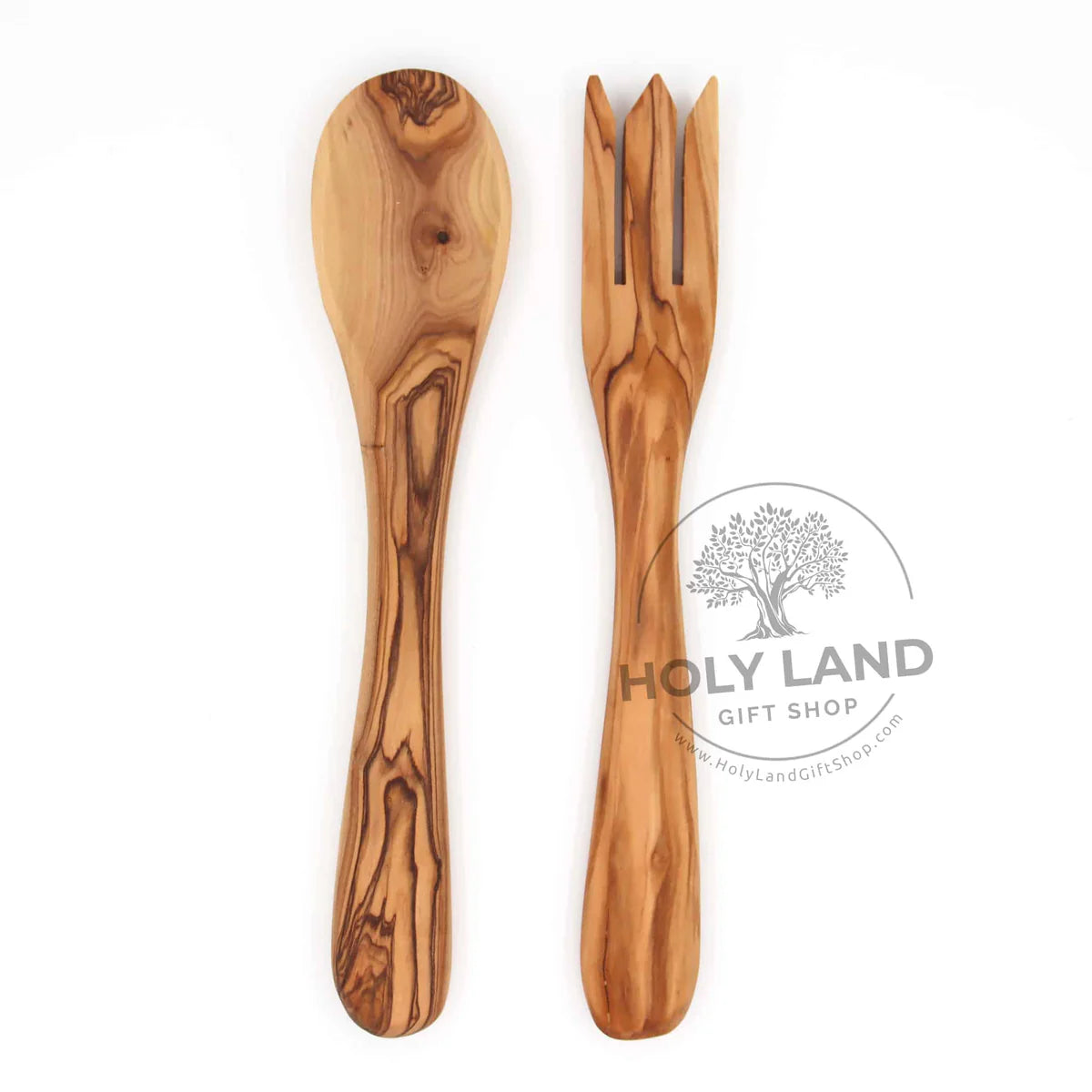 Olive Wood Spoon & Fork Set
