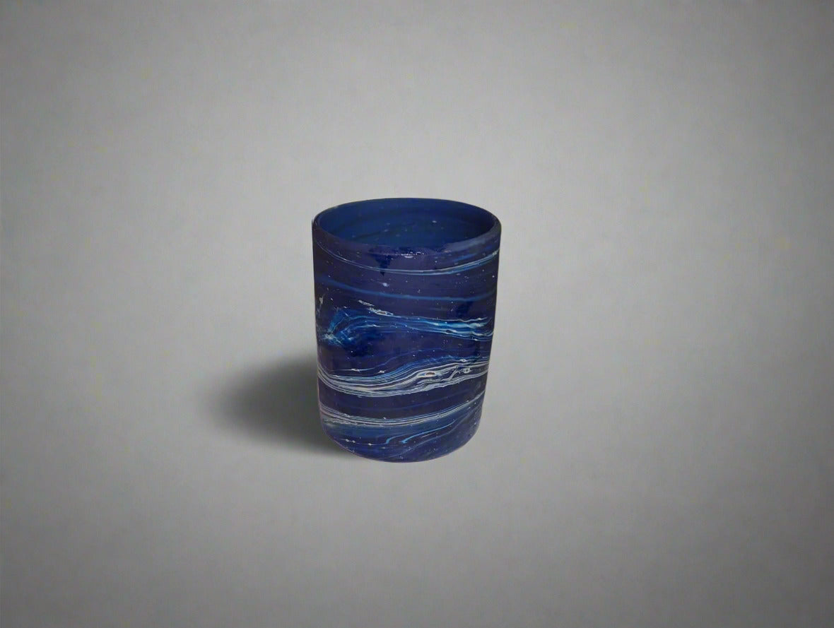Phoenician-style glass mugs made in Palestine