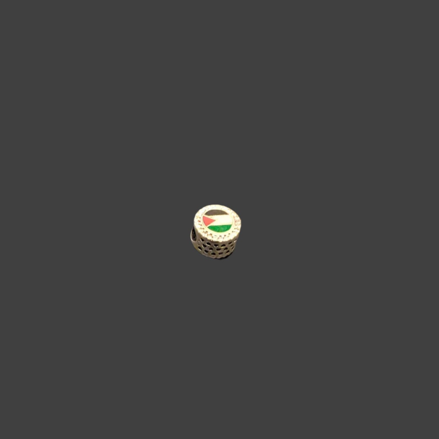 Palestinian Flag Charm Bead 