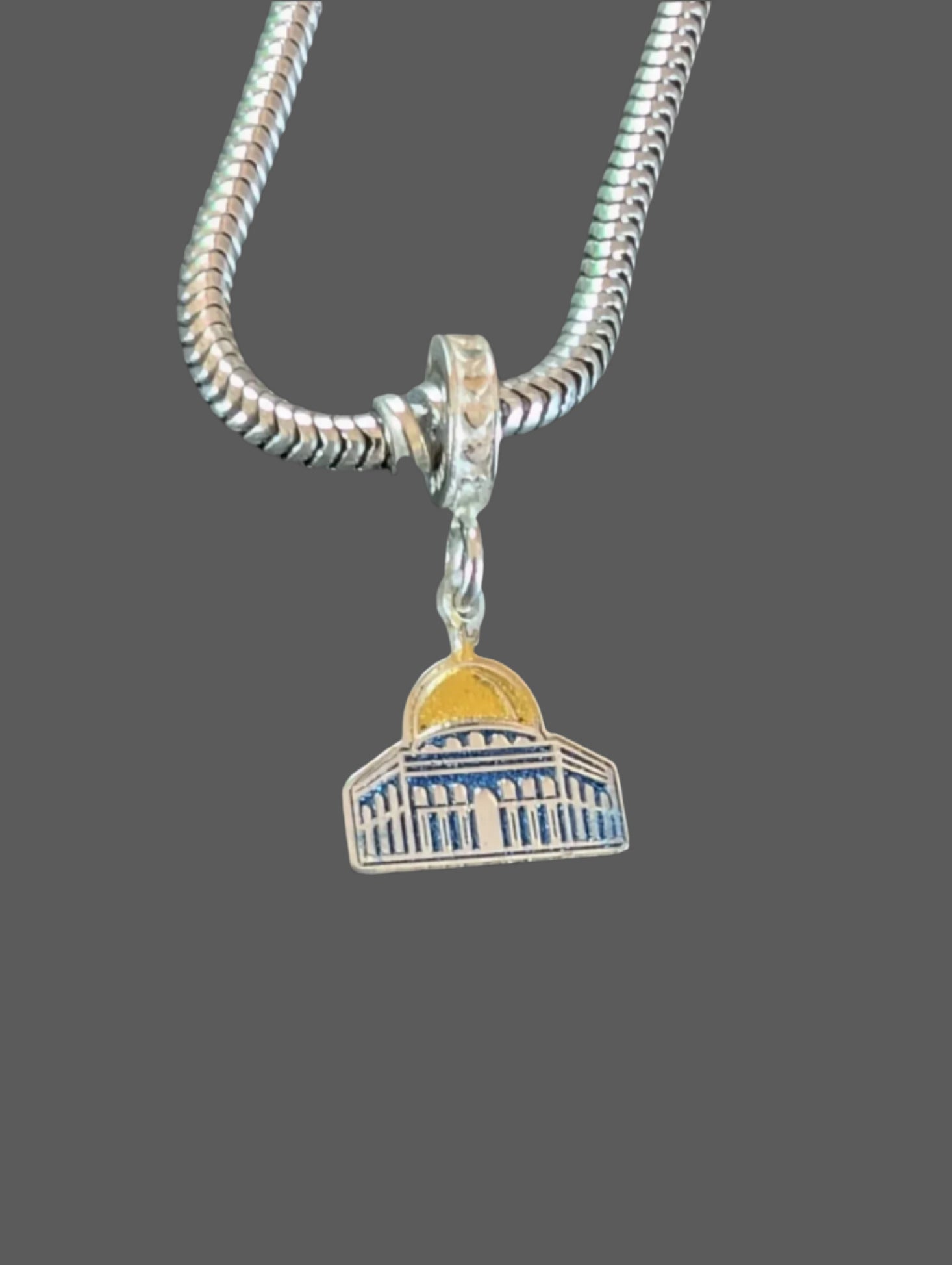 Dome of the Rock Charm – 925 Silver | Handmade in Palestine