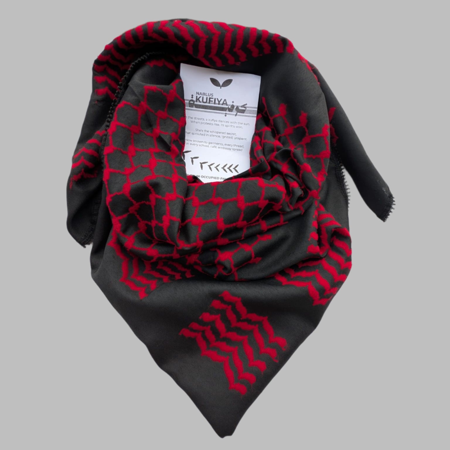 Palestinian red kuffiyeh  