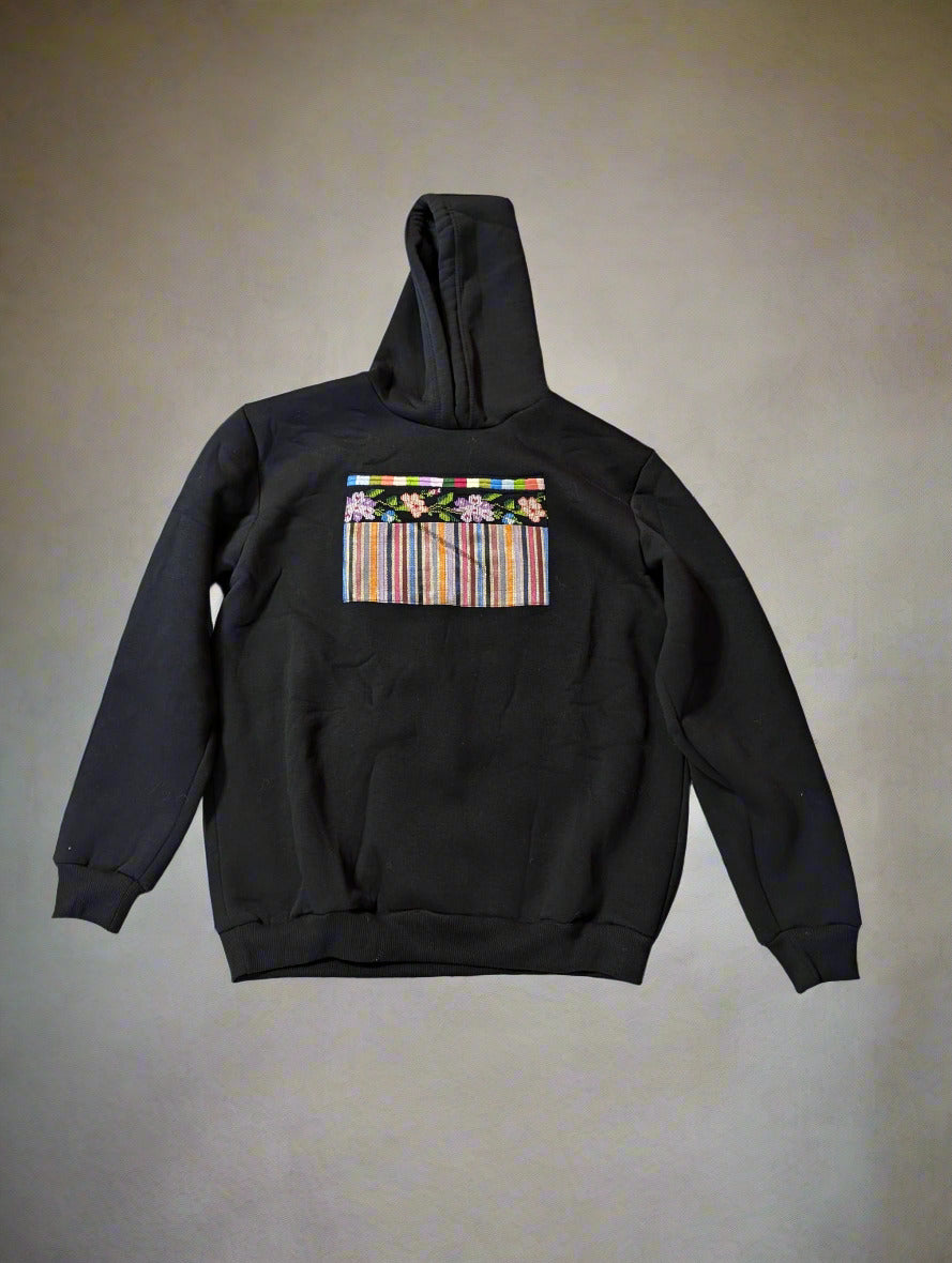 Hoodie Made in Palestine with Hand-Stitched Tatreez