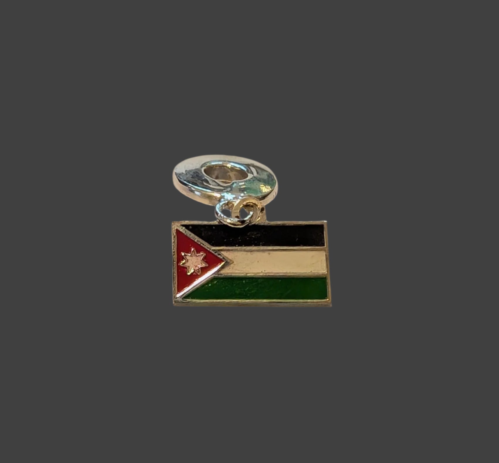 Palestinian Flag Charm – 925 Silver | Made in Palestine