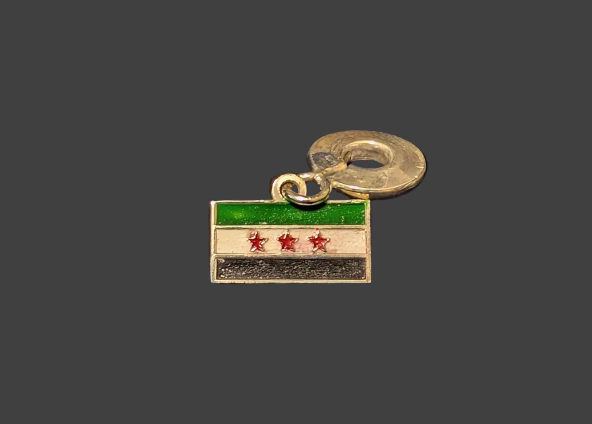 Palestinian Flag Charm – 925 Silver | Made in Palestine