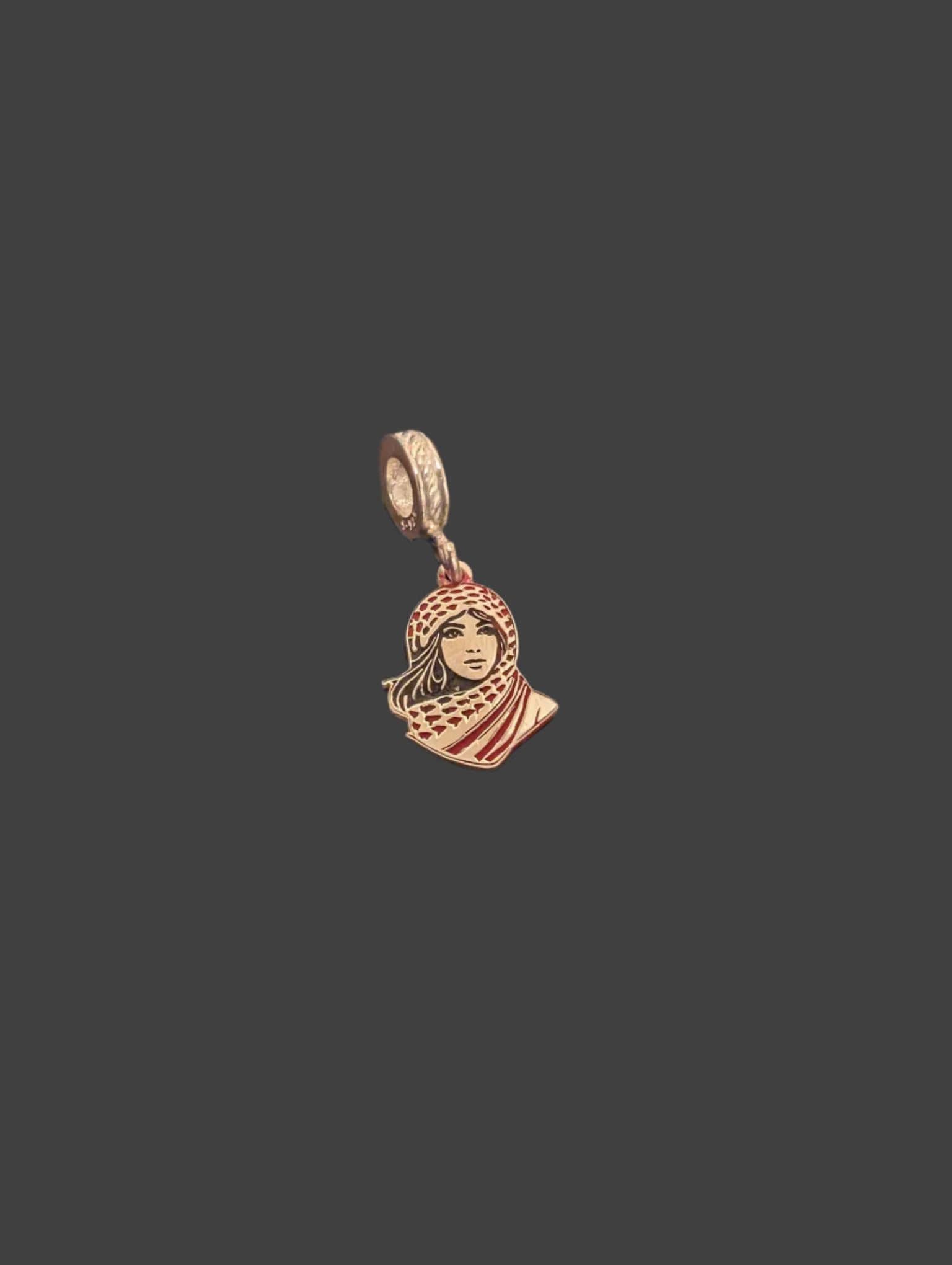 Palestinian Woman Charm – 925 Silver | Handmade in Palestine