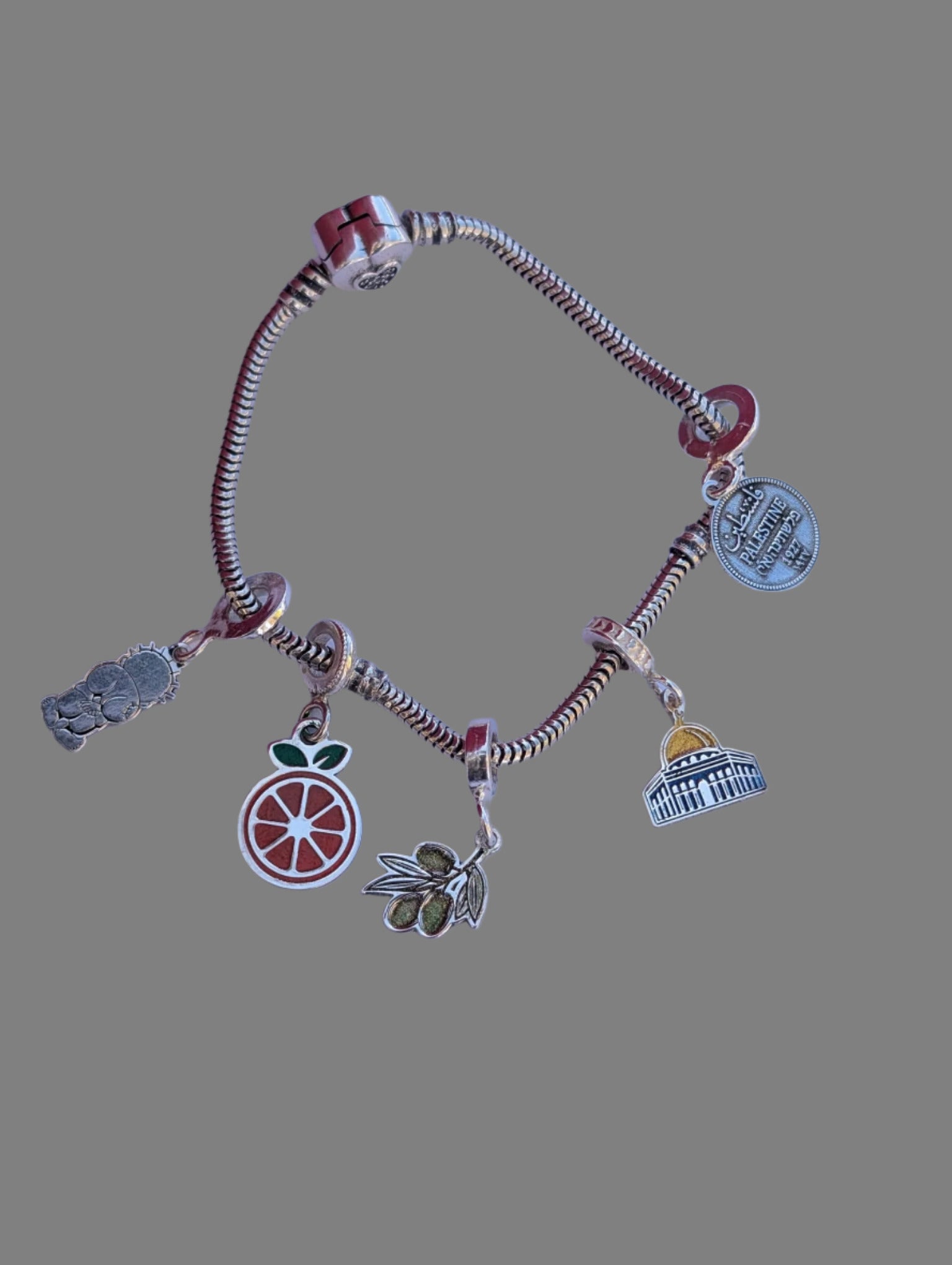 Dome of the Rock Charm – 925 Silver | Handmade in Palestine