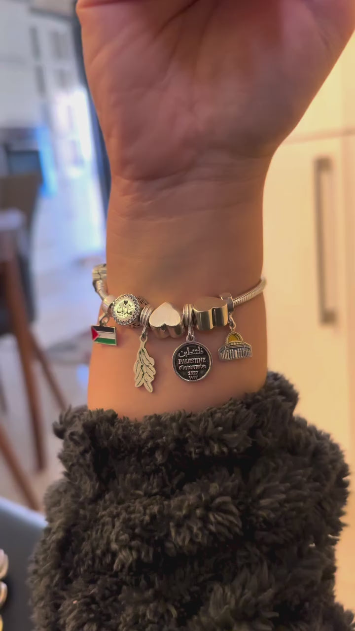 Dome of the Rock Charm – 925 Silver | Handmade in Palestine