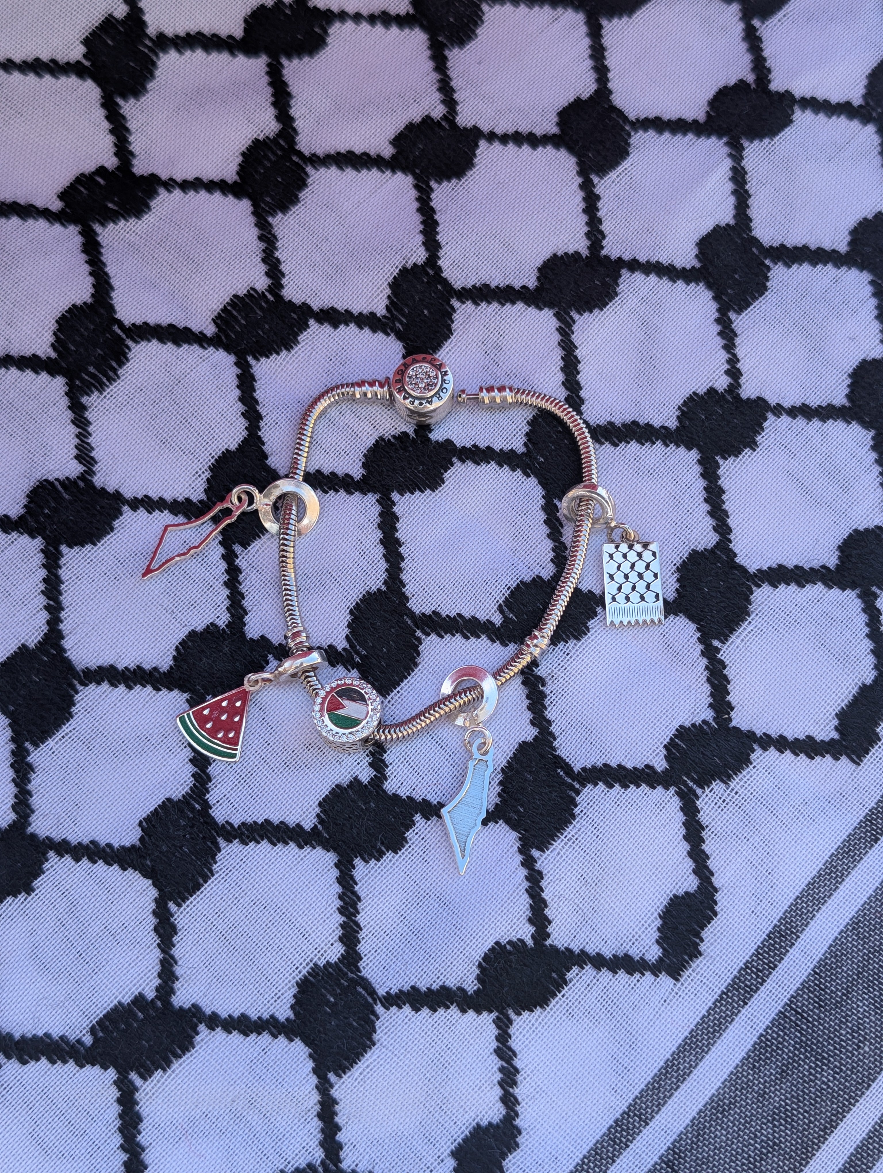 Watermelon Charm – 925 Silver|Made in Palestine